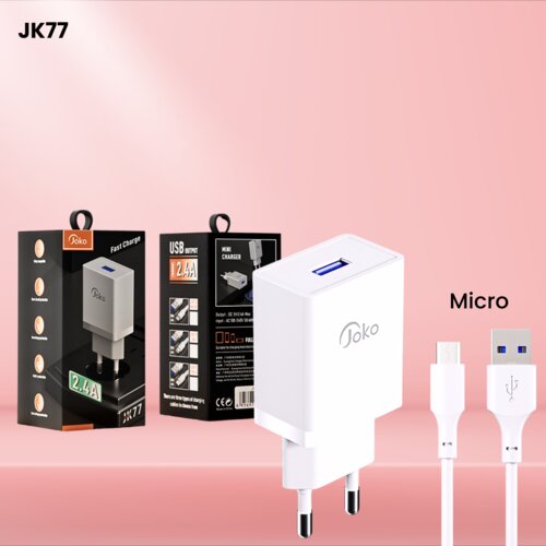 آداپتور شارژر 12 وات Joko ( اتصال با کابل micro)