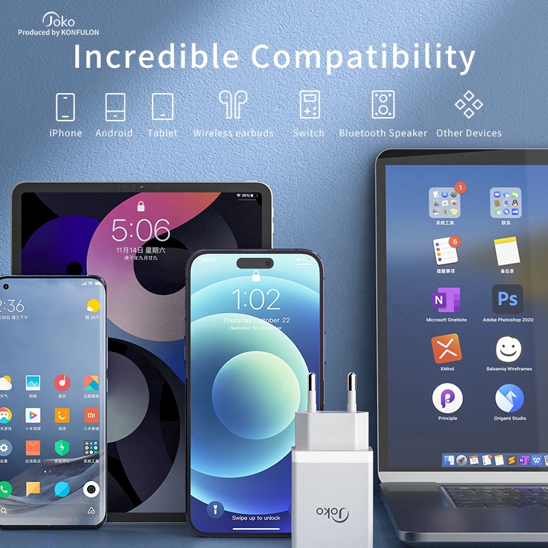 آداپتور شارژر 12 وات Joko ( اتصال با کابل micro)