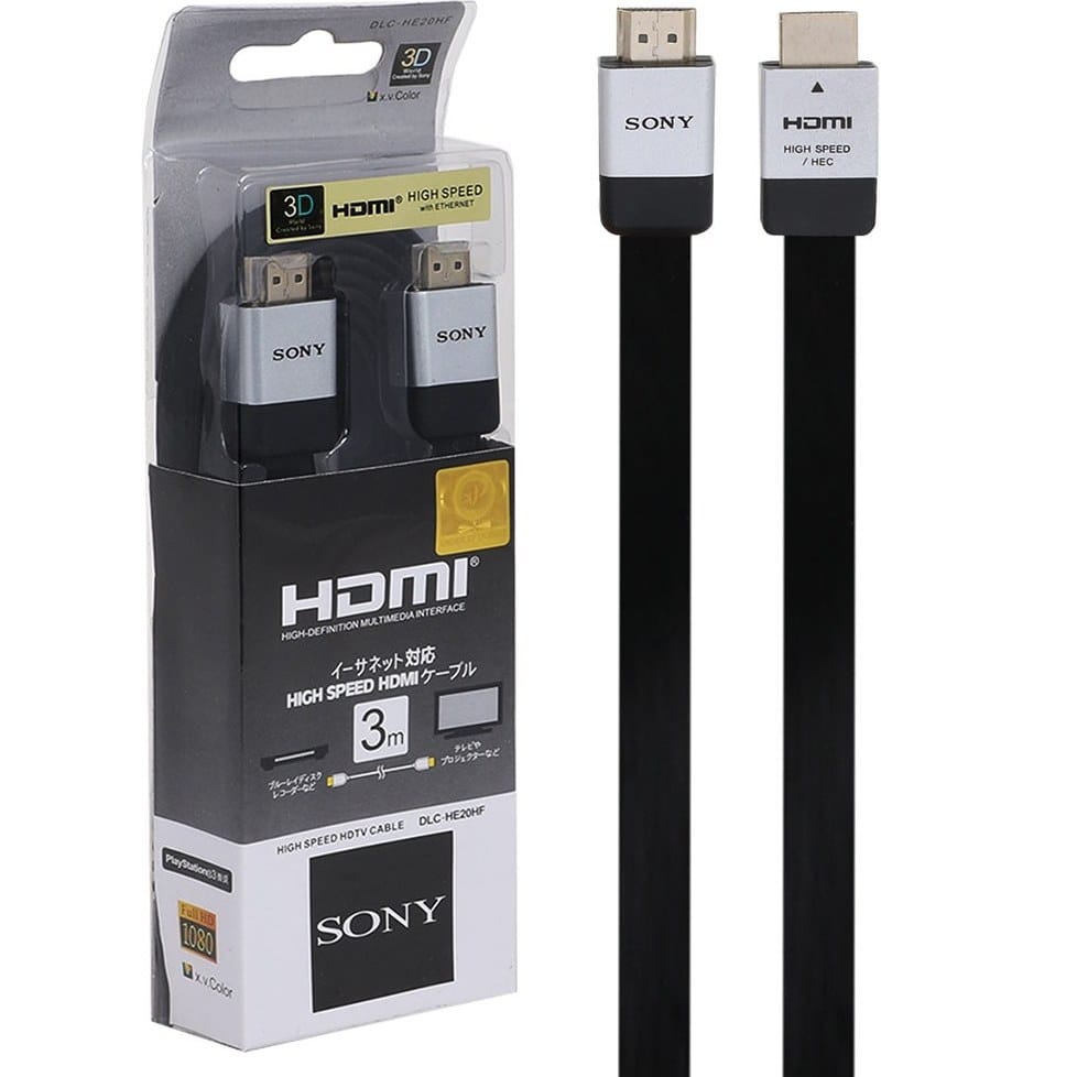 کابل HDMI سونی (Sony) طول 2 متر | انتقال تصویر پایدار، شفاف و بدون افت کیفیت