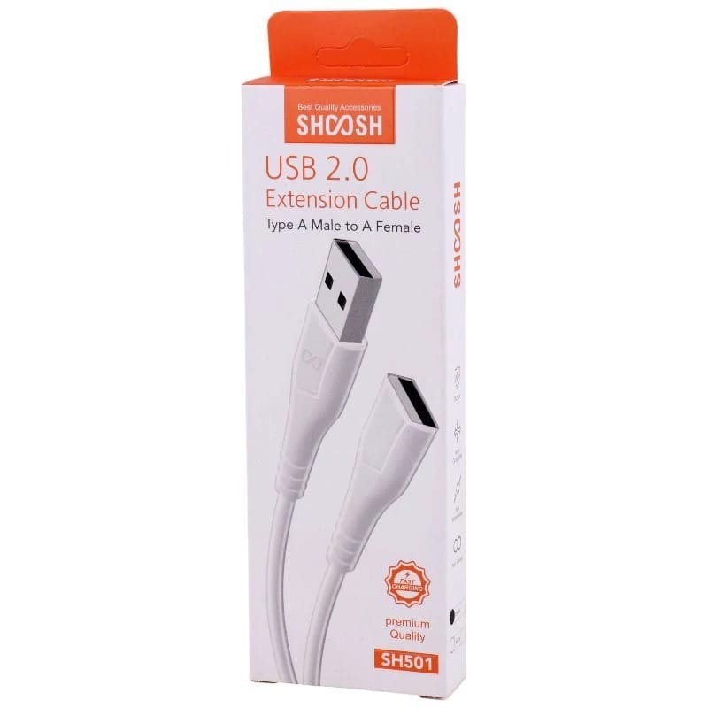 کابل افزایش طول USB سایز ۱.۵ متری از برند شوش(SHOOSH)مدل SH501