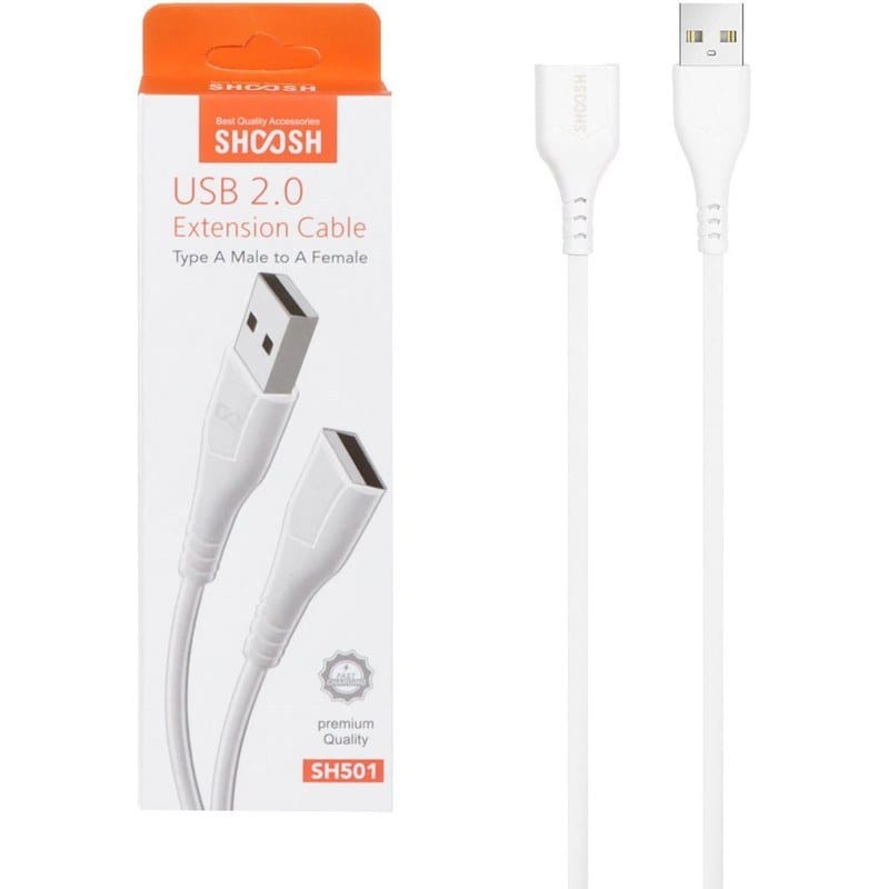 کابل افزایش طول USB سایز ۱.۵ متری از برند شوش(SHOOSH)مدل SH501