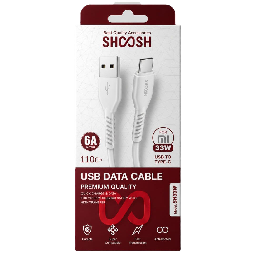 کابل تایپ سی SHOOSH SH33W فست شارژ/ اعشار زن