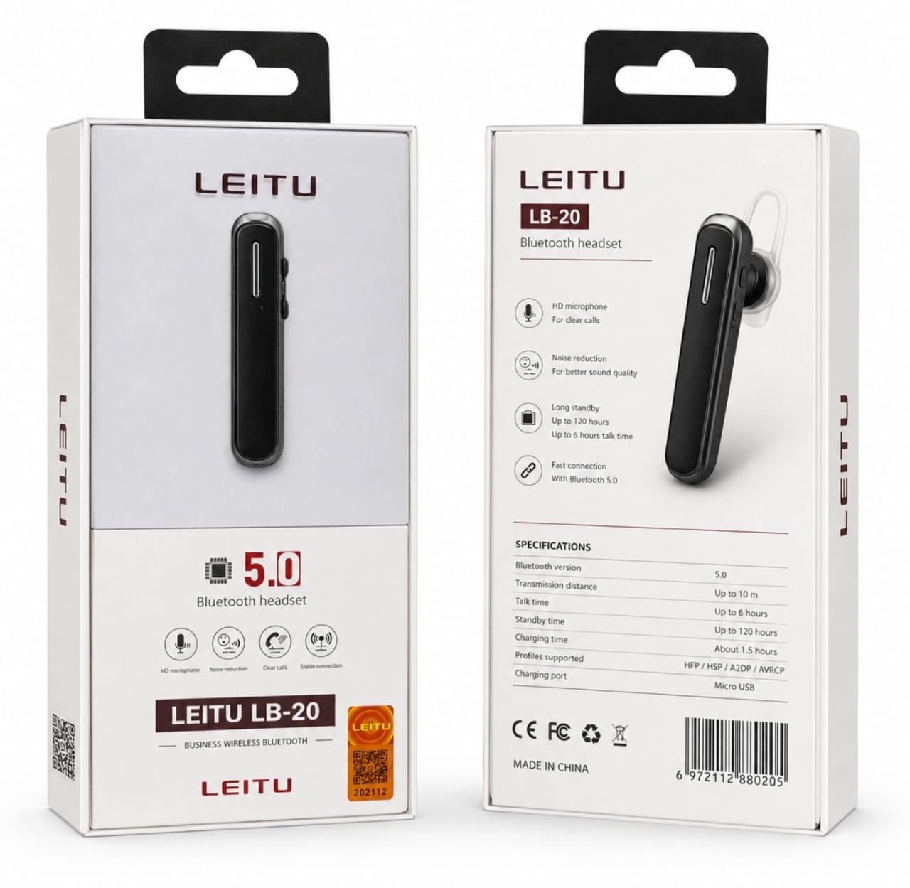 هندزفری بلوتوث تکگوش LEITU LB-20