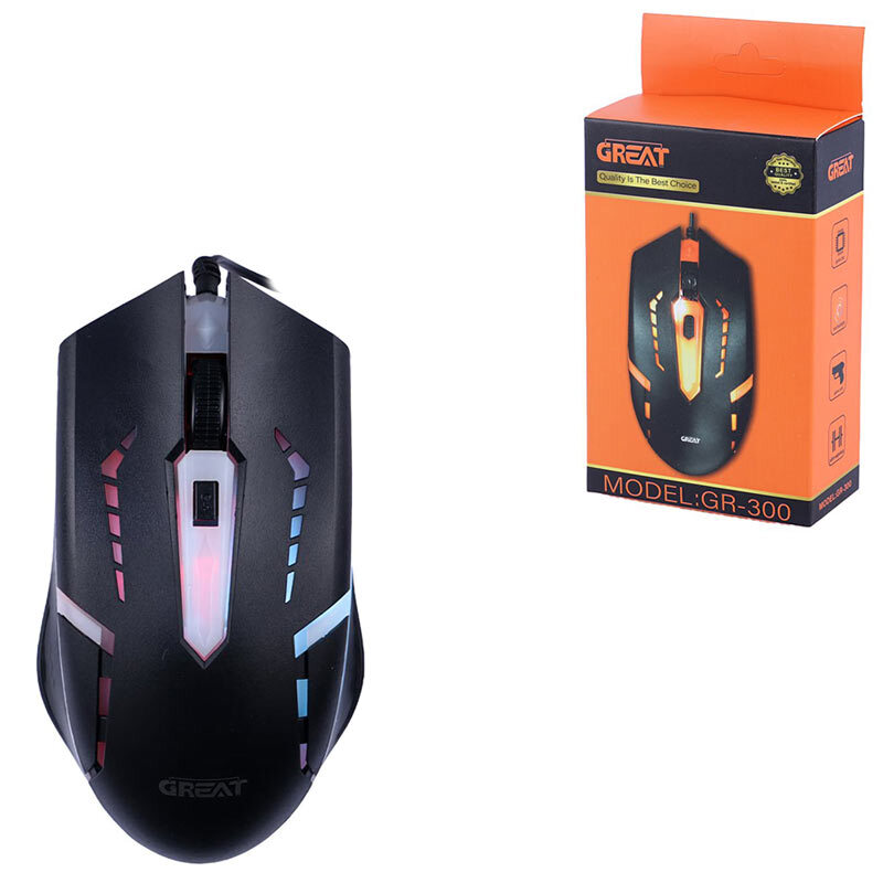 توضیحات ماوس گیمینگ GREAT GR-300
