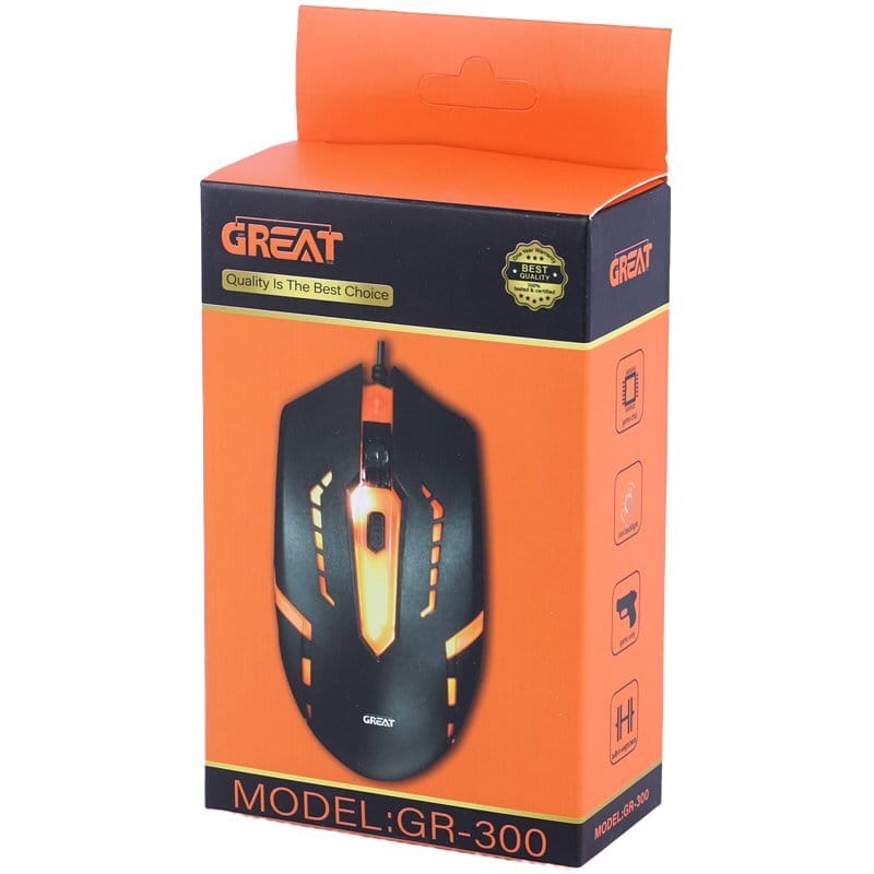 توضیحات ماوس گیمینگ GREAT GR-300