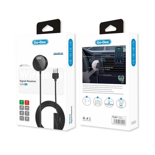 گیرنده بلوتوثی خودرو مدل Go-Des GD-BT18